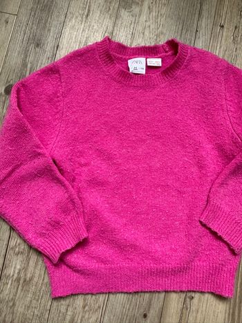 Pull rose fushia fille Zara 4/5 ans 