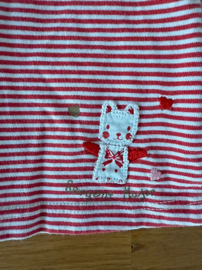 T-shirt marinière Sergent Major fille 6 mois - photo numéro 2