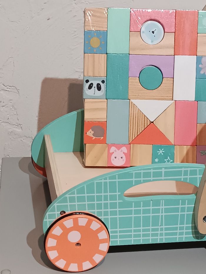Chariot cubes bois - photo numéro 7