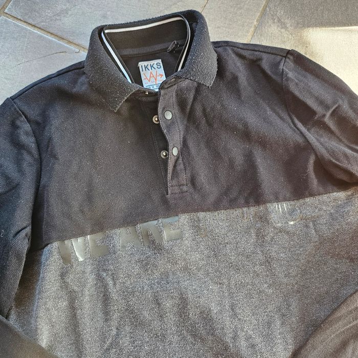 Lot 2 t-shirt polo manche longue 14 ans - photo numéro 3