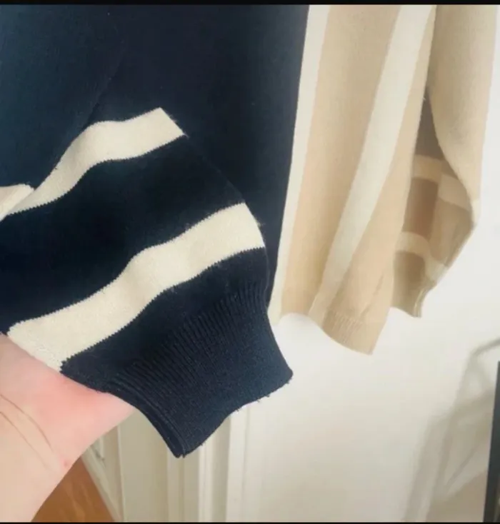 Pull  chic contenant de la laine vierge - photo numéro 3