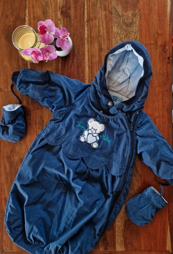 Combi pilote avec moufles 0-3 mois