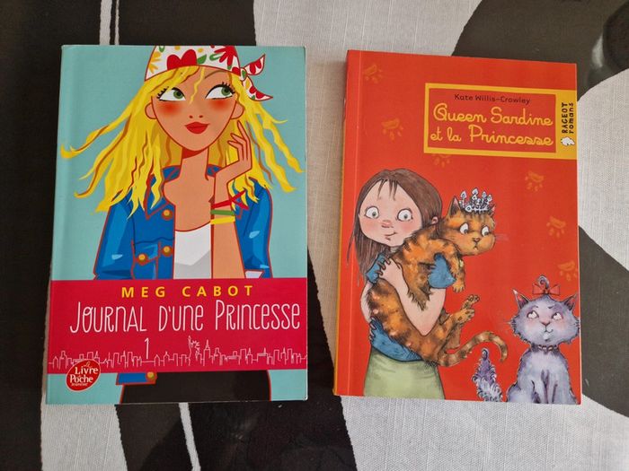 Lot 2 livres enfants journal d une princesse et Queen Sandrine et la princesse