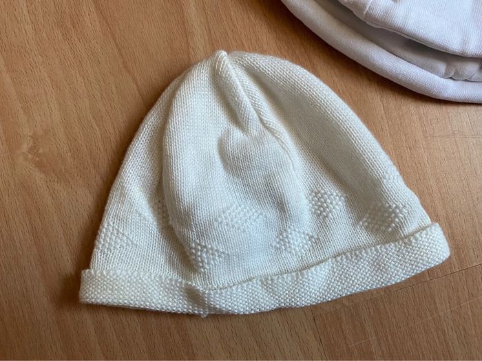 Lot de 3 bonnets bébé 3-6 mois garçon TBE - photo numéro 5