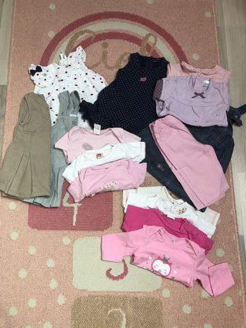 Lot printemps été 15articles fille 6mois