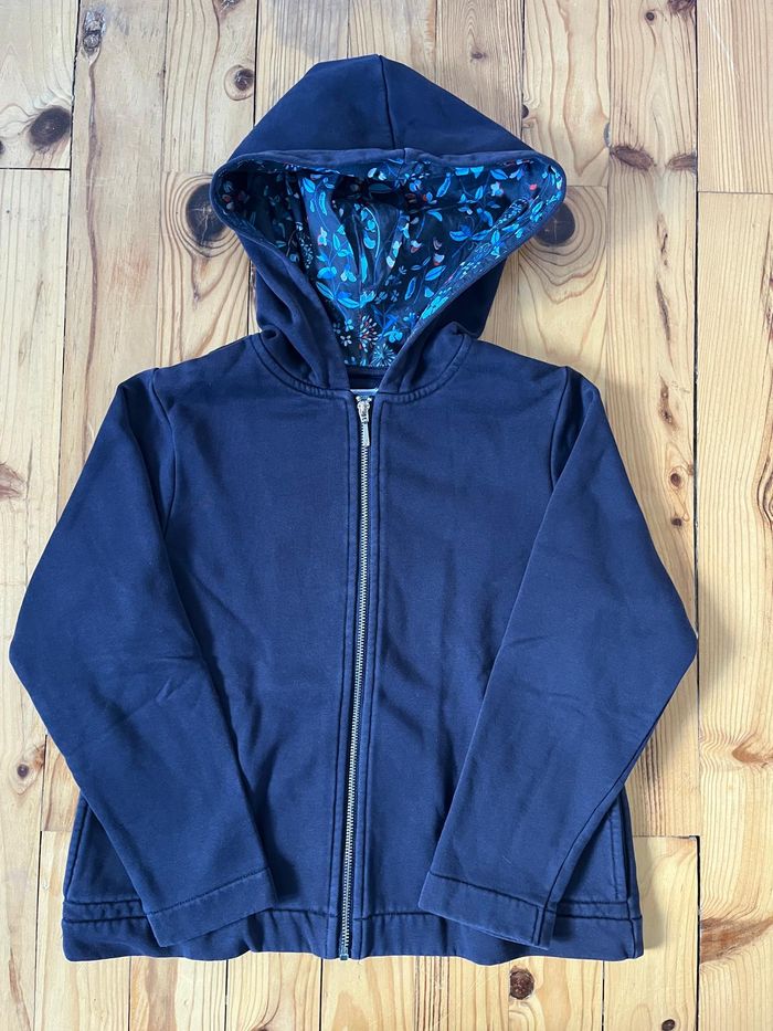 Gilet sweat marine Jacadi 8 ans