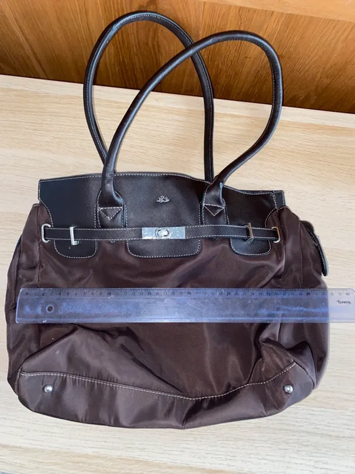 Sac à main marron katana fourre tout grand - photo numéro 6
