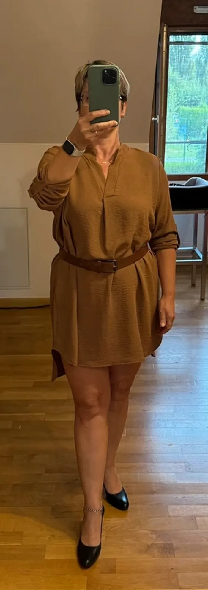 Robe Camel, taille 38 by JE création neuve - photo numéro 3