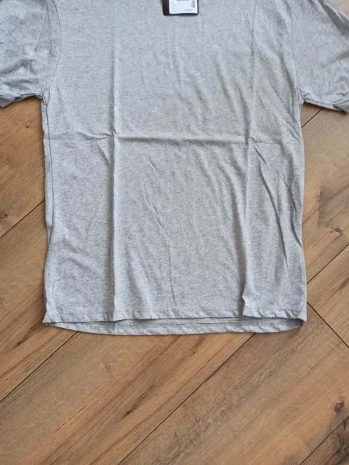 Tee shirt uni gris homme L - photo numéro 2