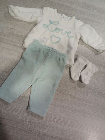 Ensemble velours bébé