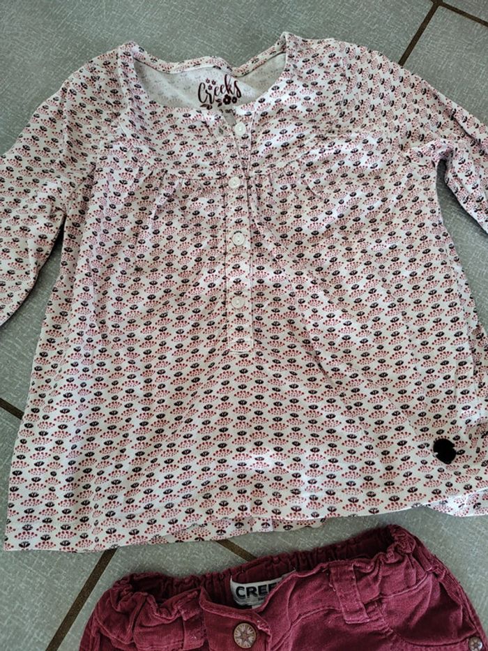 Ensemble blouse / pantalon Creeks T.3 A - photo numéro 2