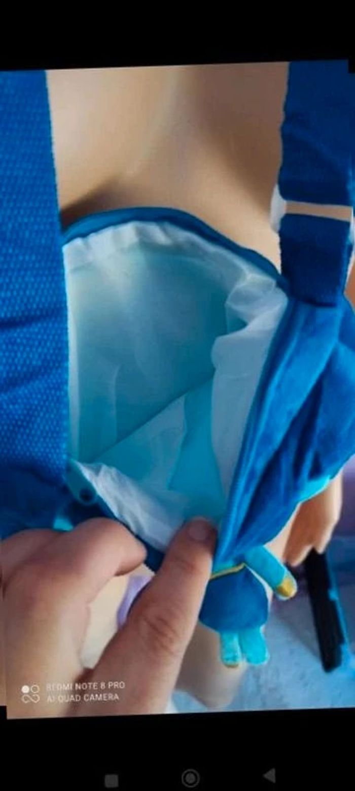 Petit sac bleu enfant personnage accessoires mode - photo numéro 3