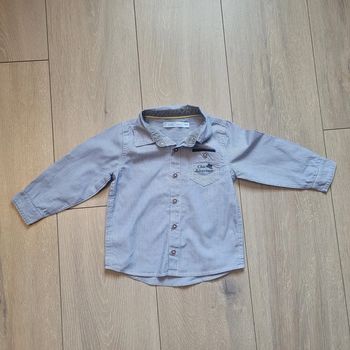 Chemise bleu à rayure. Garçon 18 mois. Marque Gémo