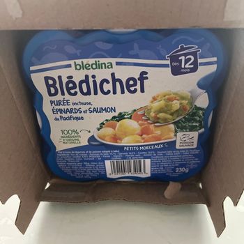 Carton Bledichef  purée épinard saumon