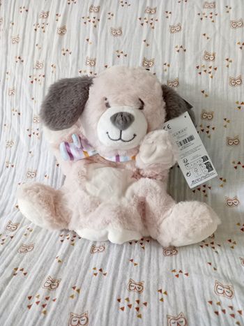 Doudou marionnette chien Tex Neuf