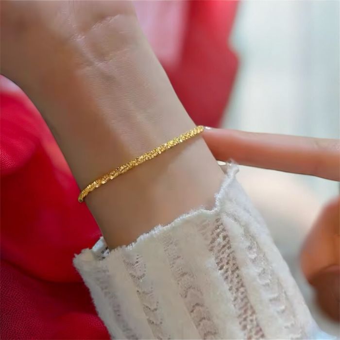 Bracelet brillant en or pur 14 carats