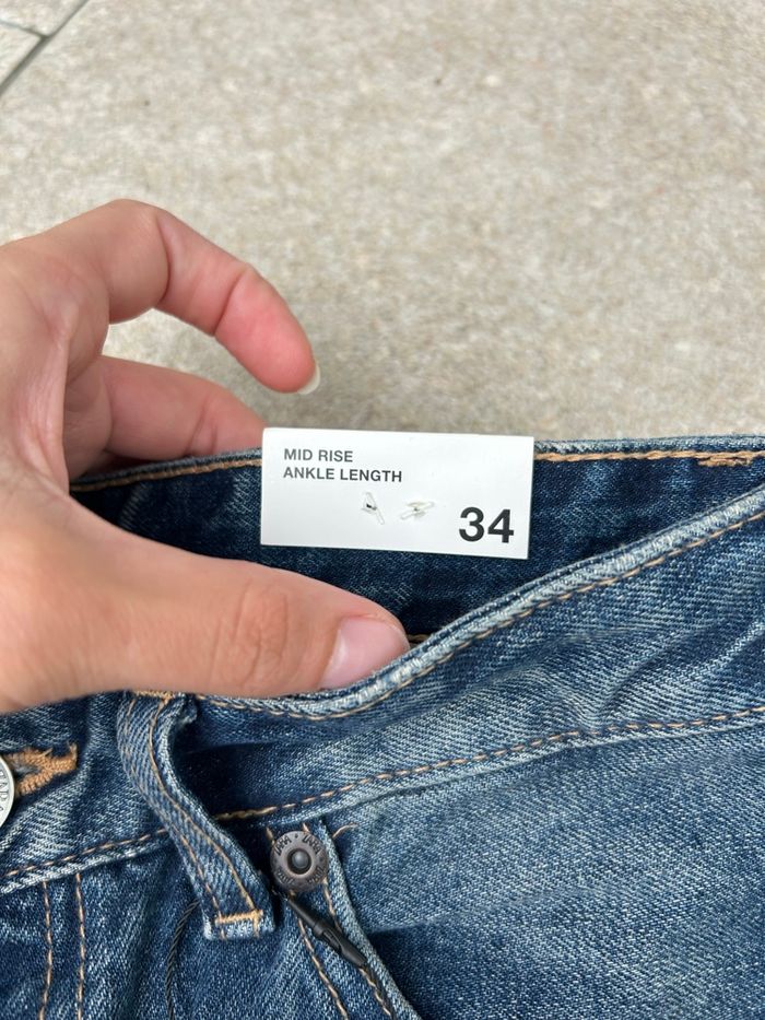 💙 Jean large bleu foncé Zara – Taille 34 (XS) – Neuf avec étiquette - photo numéro 5