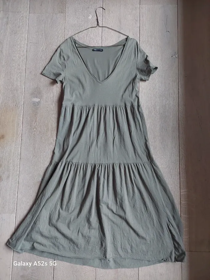 Robe longue kaki Zara taille S