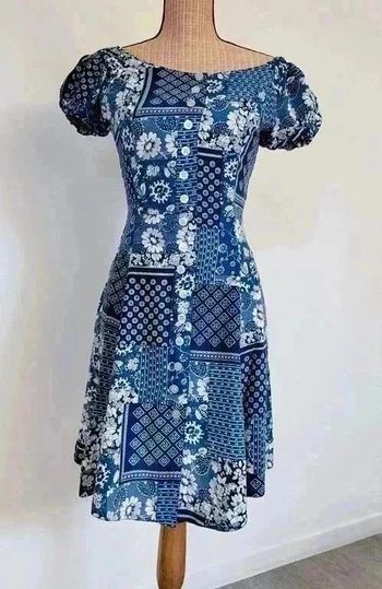 35 € Robe en patchwork y2k made in France Vintage taille 38 estival ibiza