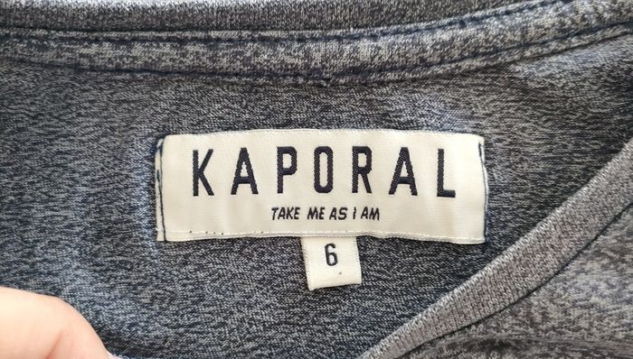 Tee shirt bleu gris Kaporal 6 ans - photo numéro 2