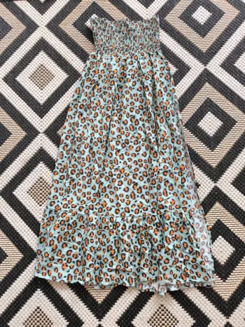 Robe longue imprimé léopard – Taille S/M – Neuve