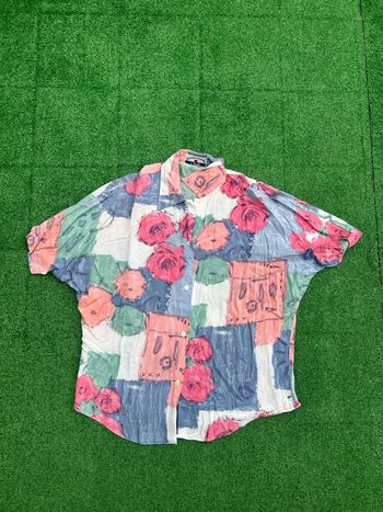 Chemise fleurie oversize Pimkie roses multicolores taille S