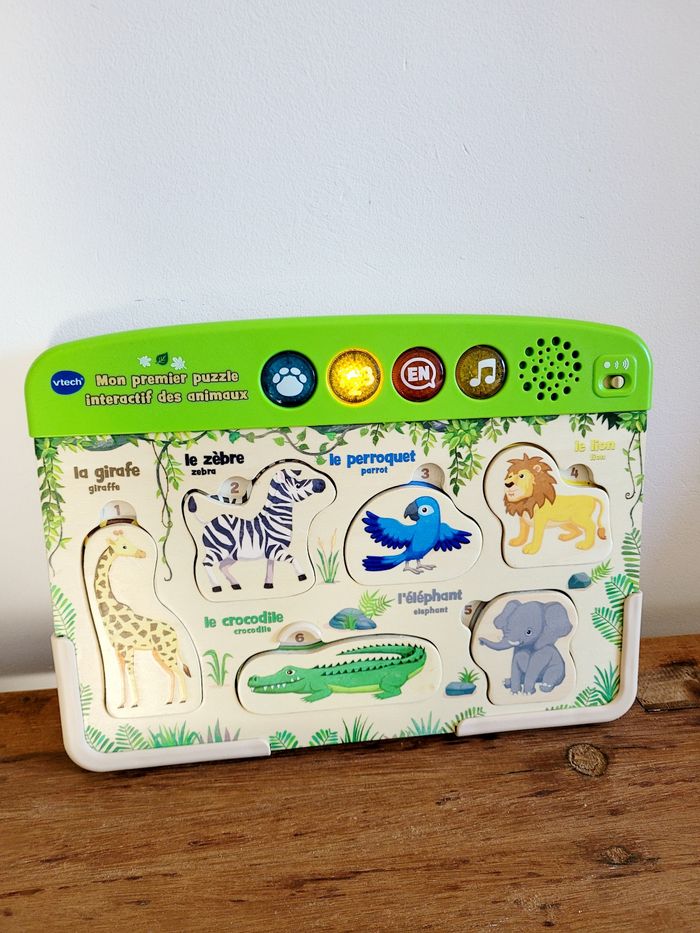 Mon premier puzzle intéractif des animaux Vtech - photo numéro 2