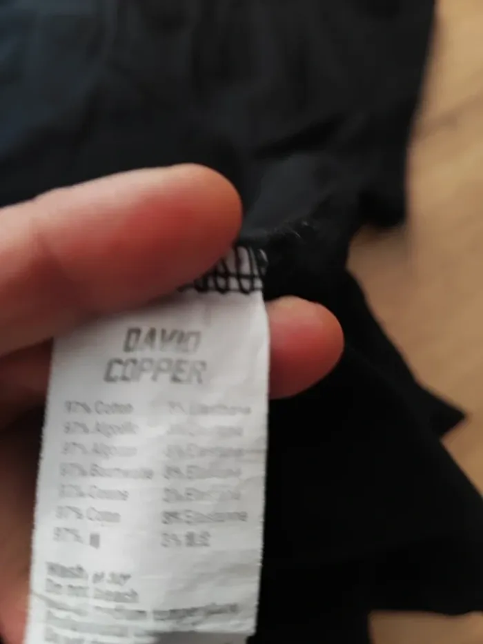 T-shirt imprimé David Copper – L – Noir – État : Excellent - photo numéro 4