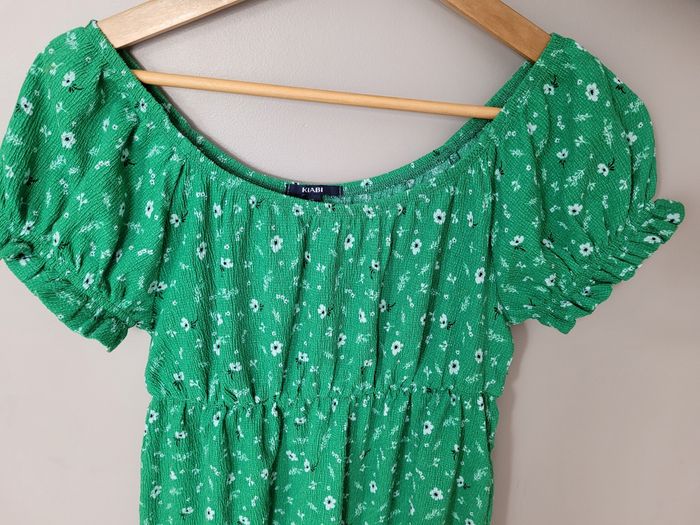 Robe verte Kiabi ado femme - photo numéro 2