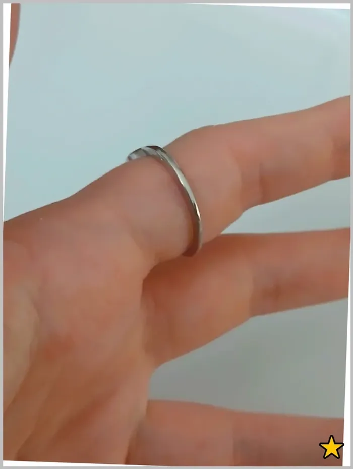 Bague argentée symbole infini, en acier inoxydable - photo numéro 3