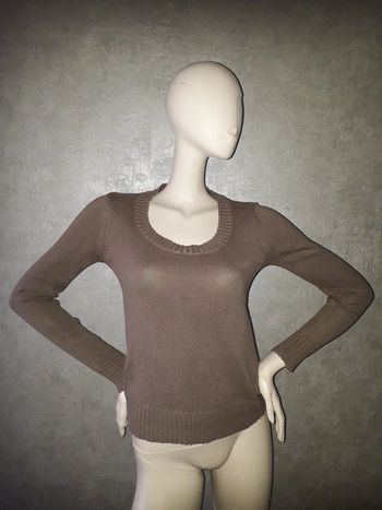 pull marron mim taille 36/38