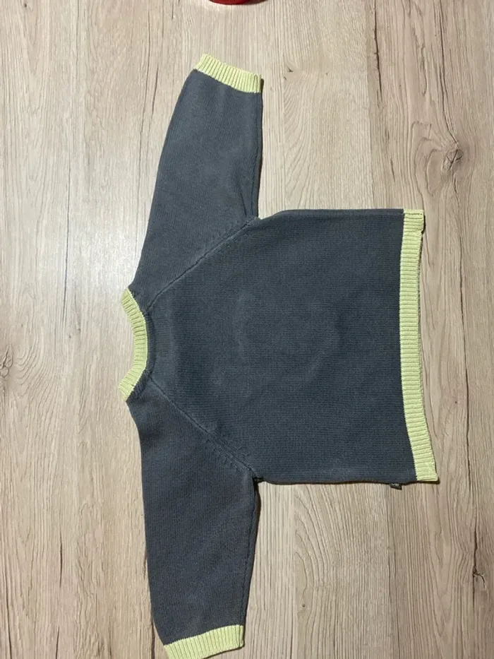 Pull hiver en mail singe bébé garçon 6 mois obaibi - photo numéro 5