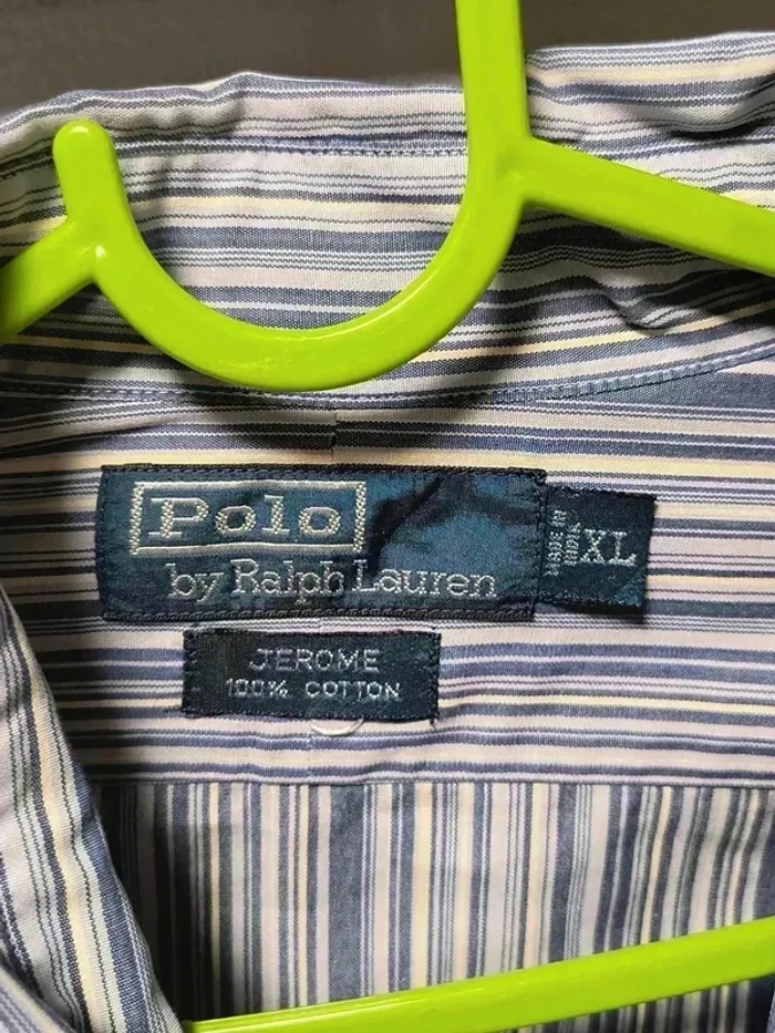 Chemise Ralph Lauren rayée vintage – coupe large, look Y2K - photo numéro 5