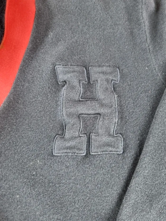 Veste a boutons Tommy Hilfiger bleue/rouge Homme Taille XL - photo numéro 3