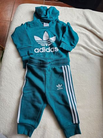 Jogging Adidas vert garçon 
