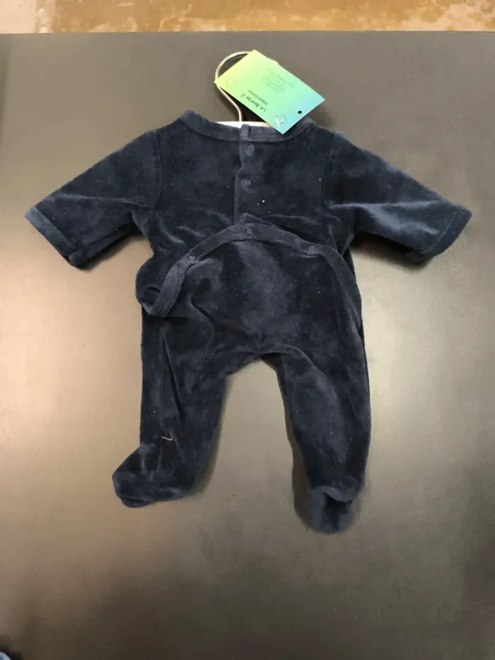 234596 pyjama bleu-marine garçon prématuré - photo numéro 2