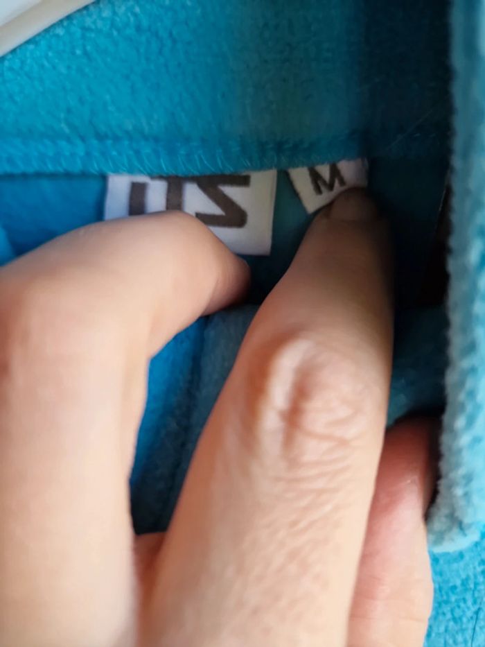 Pull polaire bleu clair ITS neuf avec étiquette _ taille M - photo numéro 4