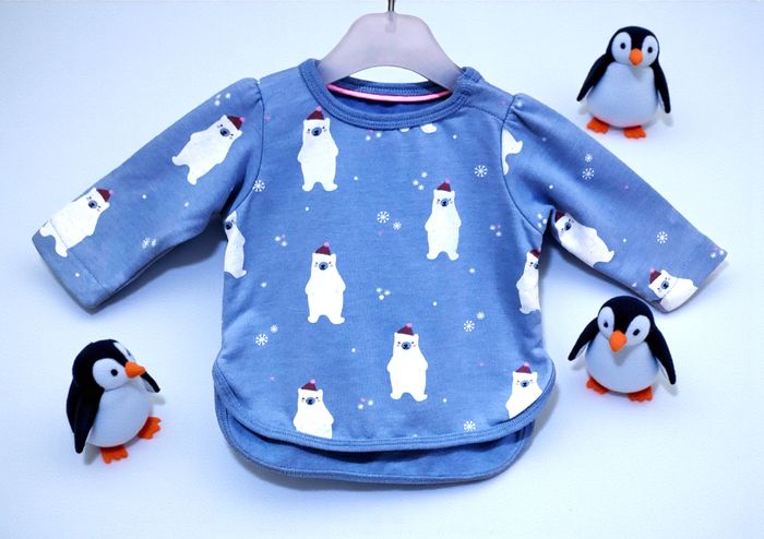 C&A - NEW - ENSEMBLE 3P BÉBÉ FILLE INTÉRIEUR POLAIRE MOTIF PETITS OURS BLANCS 3M - photo numéro 5