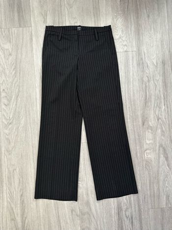 Pantalon droit à rayures noir et blanc Esprit T36/38 S/M