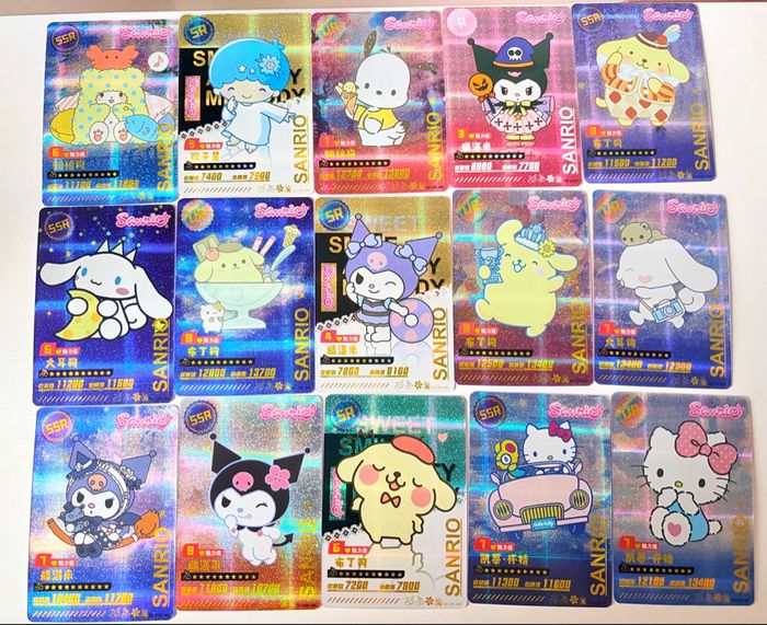 Lot de 15 cartes Hello Kitty and Friends #5