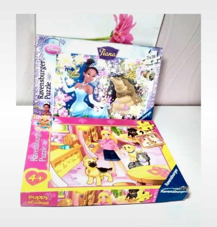 Lot de 2 boîtes de 2 Puzzles : 4 puzzles