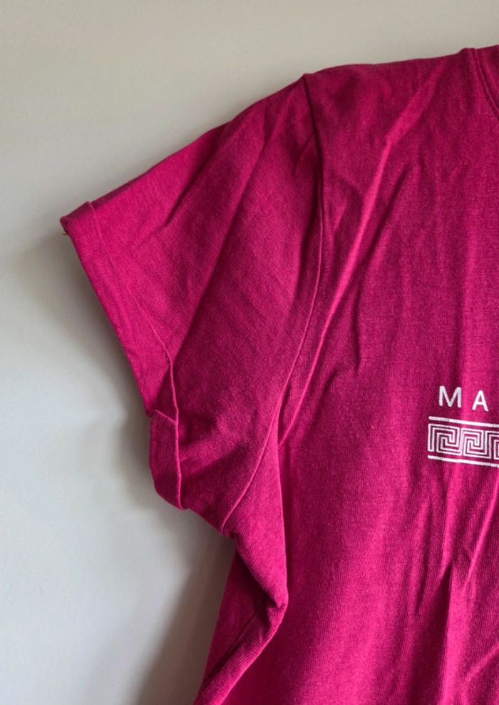 T-shirt fuchsia - Amisu taille XS - photo numéro 3
