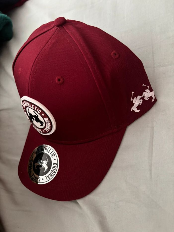 Casquette bordeaux US Athletic original - photo numéro 2