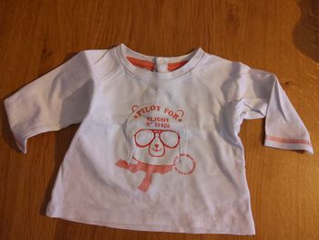 Maillot blanc et orange