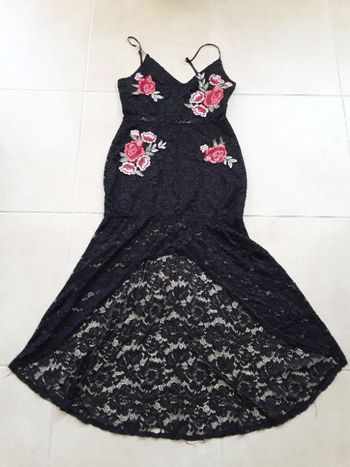 Robe dentelle noire L BE