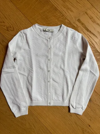 Gilet blanc C&A 8 ans