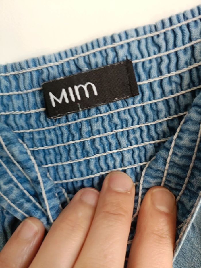 Combishort jean MIM 💯 coton– Taille S/M – Très bon état - photo numéro 6