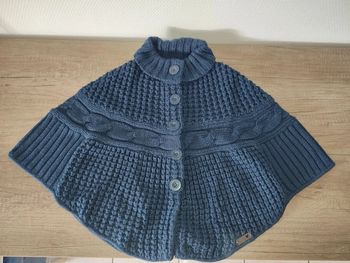 Gros poncho Creeks 3 ans bleu marine