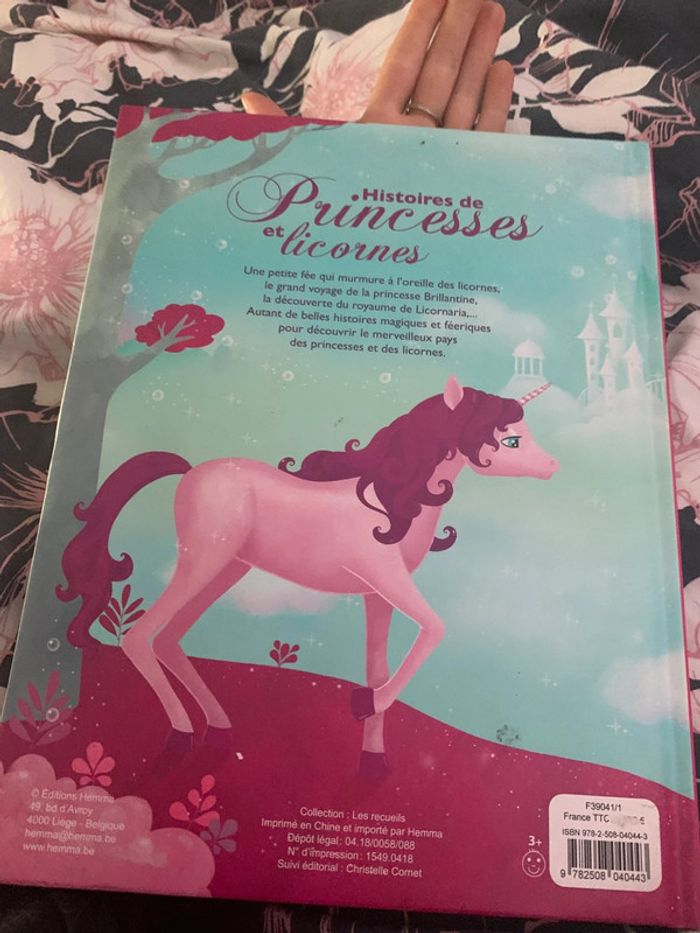 Livre histoire de princesse et licorne - photo numéro 2