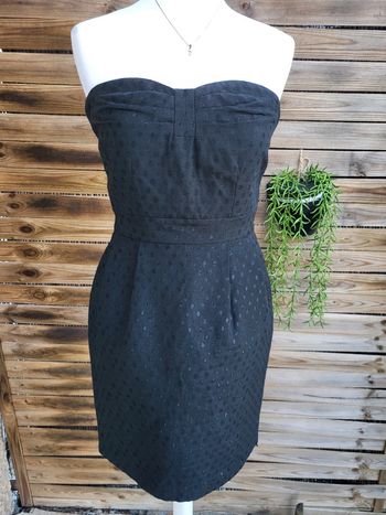 Robe bustier chic glamour sexy plumetis noir naf naf taille 36